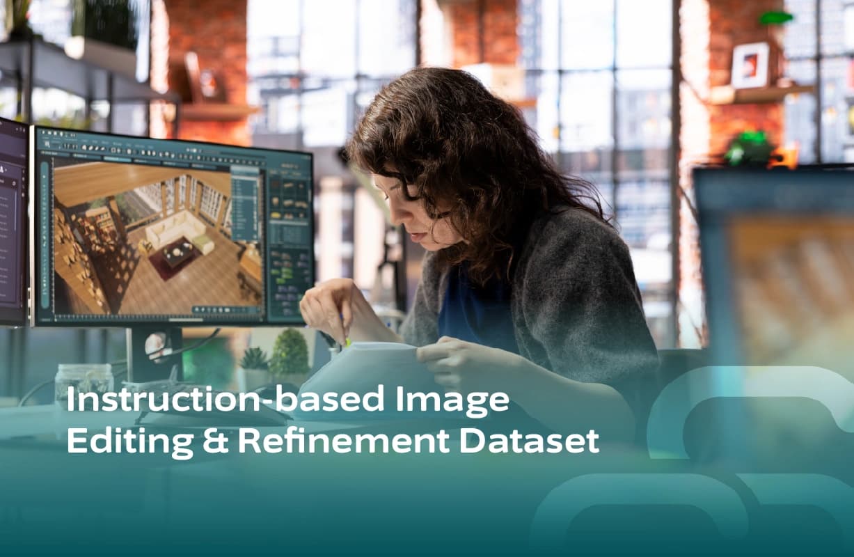 Instruction-based image editing and refinement dataset